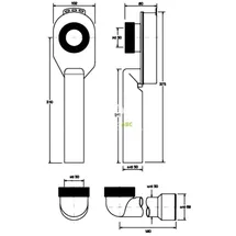 Primaster Urinal-Set Gaia weiß