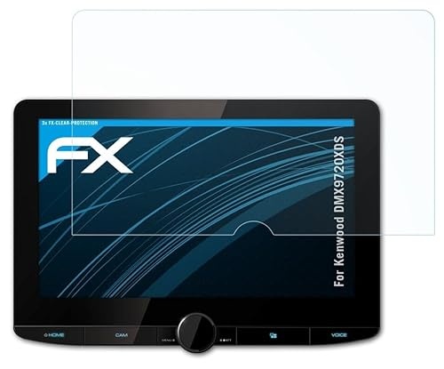 atFoliX Schutzfolie kompatibel mit Kenwood DMX9720XDS Folie, ultraklare FX Displayschutzfolie (3X)
