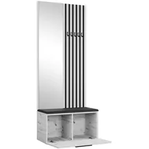 ax living Rosanno II Garderobenschrank 80,6 x 40 x 204 cm Beige