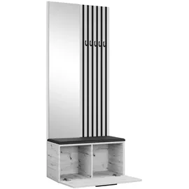 ax living Rosanno II Garderobenschrank 80,6 x 40 x 204 cm Beige