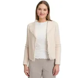 Cartoon Strickjacke mit Fransen Beige 34