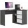akord furniture factory AKORD B16 rechts Graphitgrau Front Weiß B124 x H77 x T85 cm - Grau/Weiß