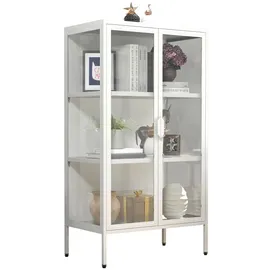VCM Standvitrine Floka 60 x 35 x 110 cm Weiß