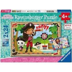 Ravensburger Puzzle Gabby's Dollhouse, 2x24, 48 Puzzleteile, Made in Europe bunt