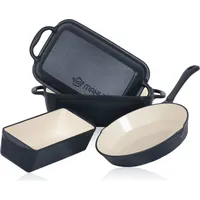 Mahlzeit 3-teiliges Gusseisen Set | Ø 24 cm, 1,6