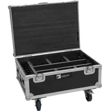 Roadinger Flightcase 6x AKKU IP TL-3 QCL Trusslight CRMX mit Ladefunktion und Rollen