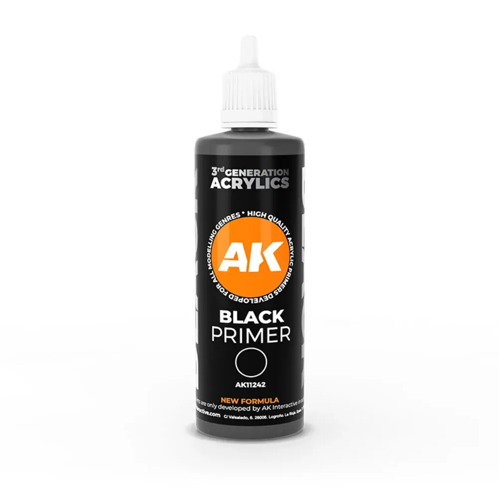 AK Black Primer 100ml Interactive