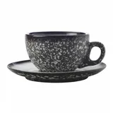 Maxwell & Williams Kaffeetasse mit Untertasse 0,25 l Schwarz 10 St.