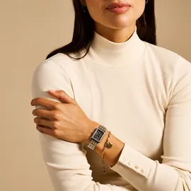 Fossil Quarzuhr FOSSIL "RAQUEL", gold (edelstahlfarben, goldfarben, grau), Armbanduhren, Damen, Quarzuhr, Armbanduhr, Damenuhr, Edelstahlarmband, Ideal auch als Geschenk, Topseller