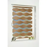K-HOME Klemmfix Doppelrollo Welle 110 x 150 cm taupe