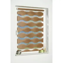 K-HOME Klemmfix Doppelrollo Welle 110 x 150 cm taupe