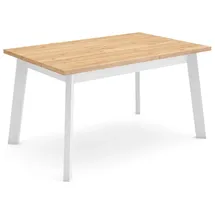 SKRAUT HOME Esstisch 140 x 75 x 90 cm Eiche braun