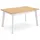 SKRAUT HOME Esstisch 140 x 75 x 90 cm Eiche braun