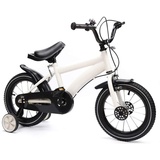 Jintaihua 14 Zoll Kinderfahrrad Stützräder Unisex Kinderfahrrad Kinderfahrrad NEU (Weißes Kinderfahrrad)