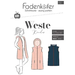 Fadenkäfer Schnitt "Weste" für Kinder