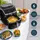 Princess 01.182080.01.001 Airfryer mit Dampffunktion mit Brotbackform und Pizzapfanne
