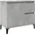 vidaXL Waschbeckenunterschrank Betongrau 65x33x60 cm Holzwerkstoff