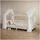 Idimex Baldachin Hausbett-Himmel Musselin NENA 2er Set – Weiss