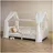 Idimex Baldachin Hausbett-Himmel Musselin NENA 2er Set – Weiss