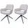 Mendler Esszimmerstuhl HWC-N74 Bouclé creme 2er Set