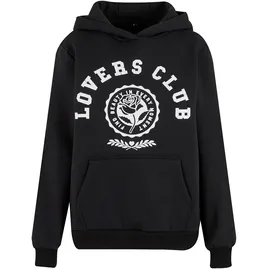 miss tee Hoodie Fluffy Hoody Schwarz 3XL