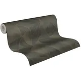 A.S. Création Daniel Hechter 7 Vliestapete in Grafik-Optik - 10,05 m x 0,53 m - Schwarz, Braun, Gold, Metallic - Made in Germany – 361334