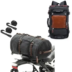 Canvas Rucksack VG6 Retro Tragetasche Vintage 28Ltr + Rucksack VG8 Hecktasche Vintage 35Ltr inkl. Spanngurte
