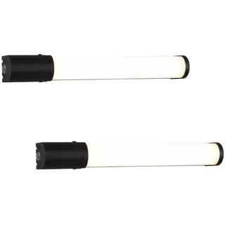 Trio meineWunschleuchte 2er Set mit Steckdose & Schalter Schwarz 41,5cm