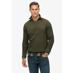 Superdry für Herren. M2014392A Sportliches grünes Trikot (S), Lässig, Baumwolle