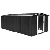 vidaXL Geräteschuppen 4,75 x 2,45 m anthrazit