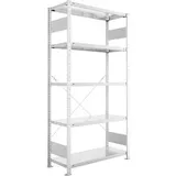 Meta Fachbodenregal Metall 200 x 100 x 40 cm silber