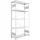Meta Fachbodenregal Metall 200 x 100 x 40 cm silber