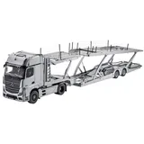 Mercedes-Benz Actros Autotransporter 1:18 silber QB66004211