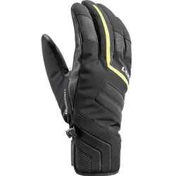 LEKI Herren Handschuhe HS Falcon 3D, schwarz-lime, 10