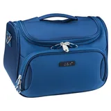 Kosmetikkoffer Umhängegurt Koffer Beautycase Blau 33 cm 14 Liter Bowatex