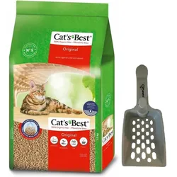 JRS Cats Best Eko Plus - Klumpstreu aus Holz 30l / 13kg + Schaufel für Streu GRATIS!