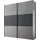 STAUD Schwebetürenschrank Includo 225 x 222 x 68 cm Grau