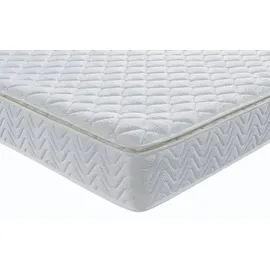 V6 Boxspringbett Modell 213 mit Taschenfederkernmatratze-25cm - Beige