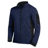 FHB Strick-Fleece-Jacke CHRISTOPH | marine/schwarz