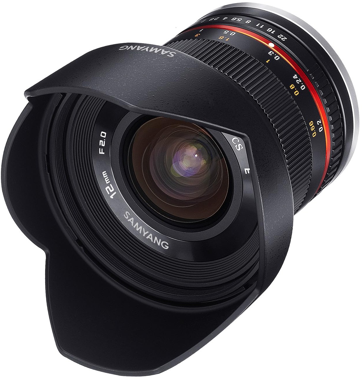 Samyang 12mm F2.0 Weitwinkel Objektiv Festbrennweite manueller Fokus Foto Objektiv für Sony E-Mount APS-C Kameras Sony Alpha 6600 6500 6400 6300 6100 6000 5100 5000 schwarz