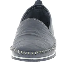 Andrea Conti Damen Leder Slipper 1889601, Größe:38 EU, Farbe:Blau - 38