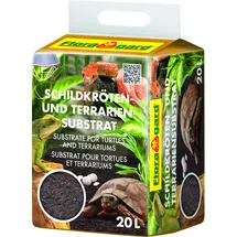Floragard Schildkrötenerde Schildkrötensubstrat & Terrarienerde - Bodengrund für Terrarien, 80L (4x20L)
