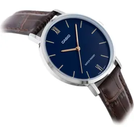 Casio COLLECTION Herrenuhr (Ø 34 mm) - Dunkelblau/Braun