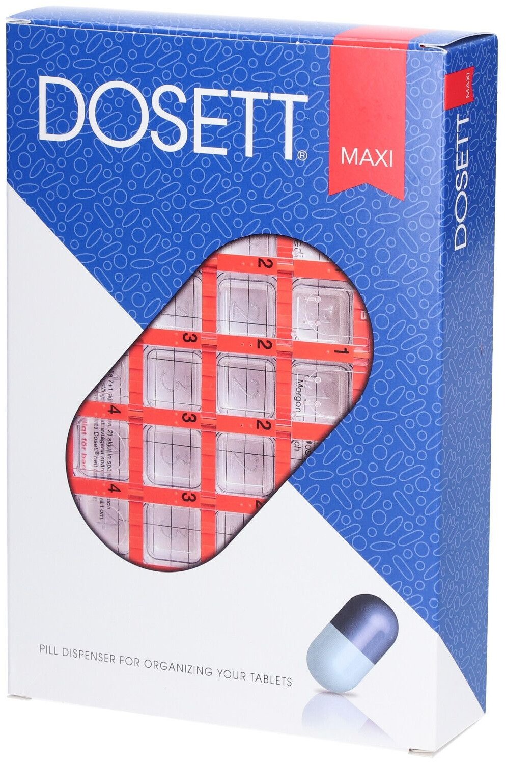 Dosett® Maxi Pillendose Woche Französisch (7 x 4)