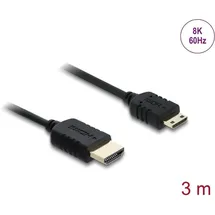 DeLock HDMI Kabel 8K 60 Hz 3 m Schwarz