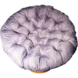 Smooth Papasan Kissen 130cm x 13cm, Sitzkissen, Polster, Hängestuhl-Sitzkissen, Papasan-Stuhlkissen, rund, dick, bequemes, Nest Sitzkissen Hängemattenkissen(Hellgrau, 130 x 13 cm)