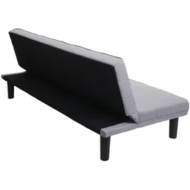 Mendler Schlafsofa Stoff 2-Sitzer Grau