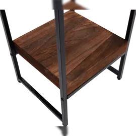 Mendler Blumentisch HWC-K71 82 x 82 cm Dunkelbraun