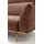 creation by rolf benz 4-Sitzer "CR.460 mit verstellbarer Rückenlehne, Designsofa, bequem", braun (signalbraun 534, 44), B:248cm H:103cm T:100cm, NaturLEDER OSKAR (echtes Rindsleder), CREATION BY ROLF BENZ, Sofas, Sockel in Nussbaum, Füße Nussbaum, Breite 248 cm