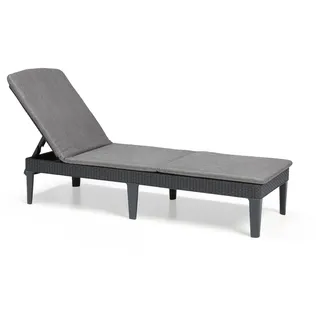KETER Jaipur Sonnenliege 187 x 58 x 29 cm grau